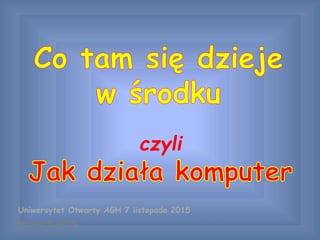 czyli
Mariusz KLAPPER
Uniwersytet Otwarty AGH 7 listopada 2015
 