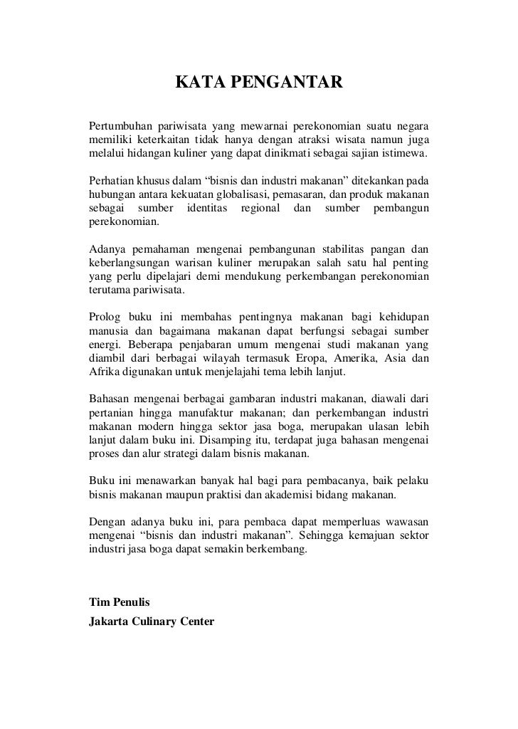 Buku Mengenai Perusahaan Makanan