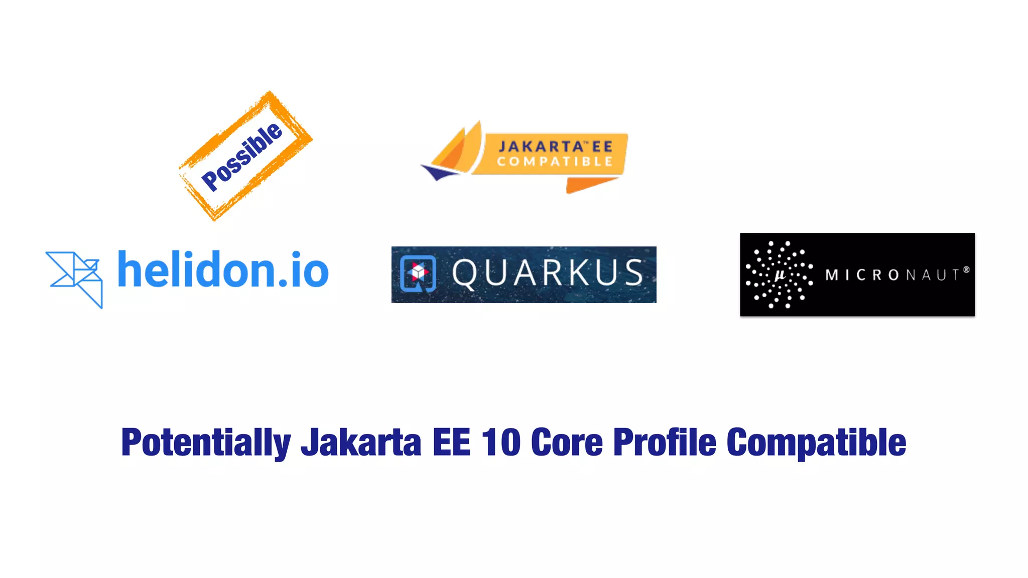 Possible
Potentially Jakarta EE 10 Core Pro
fi
le Compatible
 