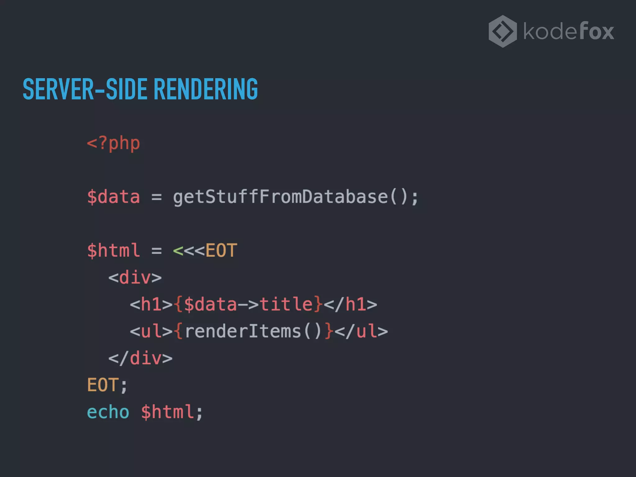 SERVER-SIDE RENDERING
 