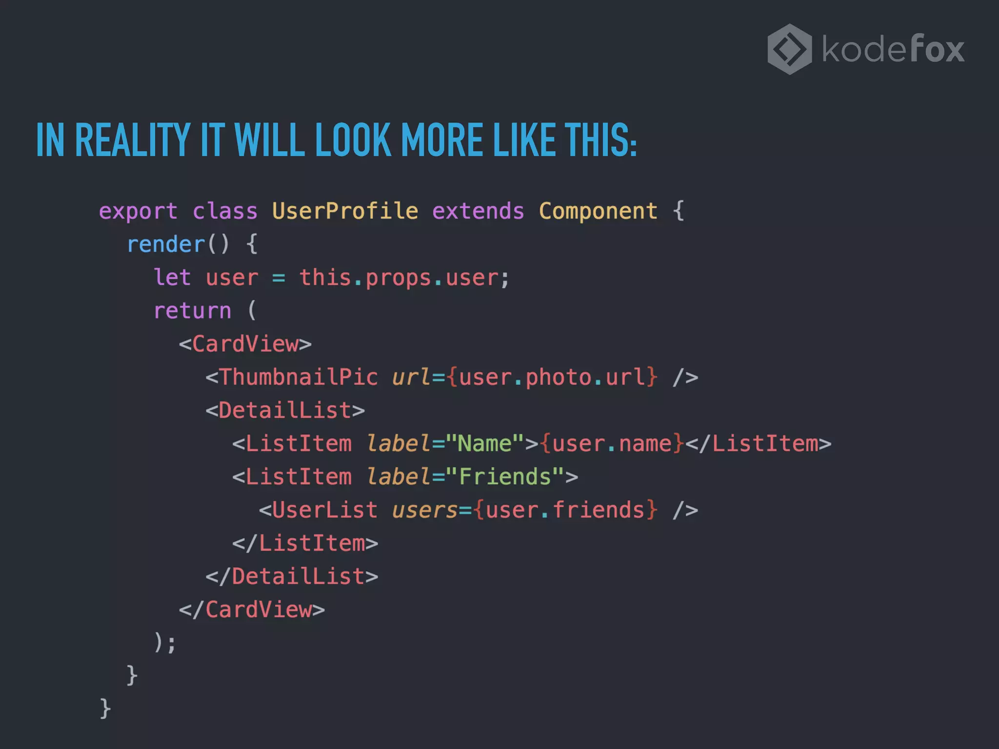 IN REALITY IT WILL LOOK MORE LIKE THIS:
 