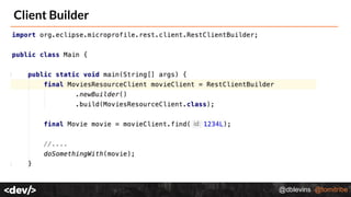 @dblevins @tomitribe
Client Builder
 