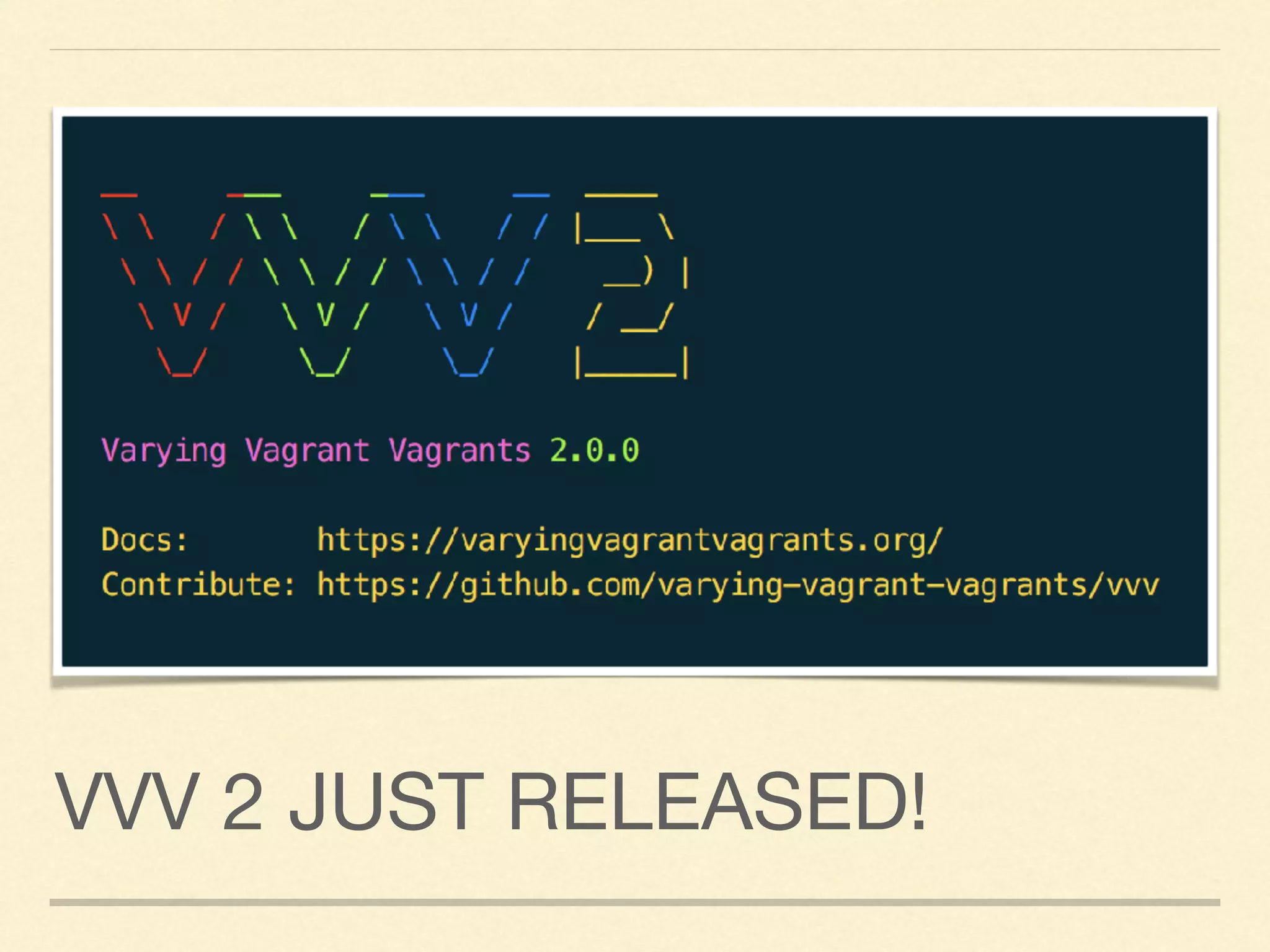 VVV 2 JUST RELEASED!
 