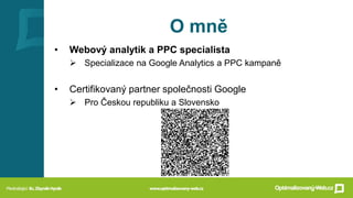  Jak číst a vyhodnocovat data v Google Analytics - Czech On-line Expo 2023