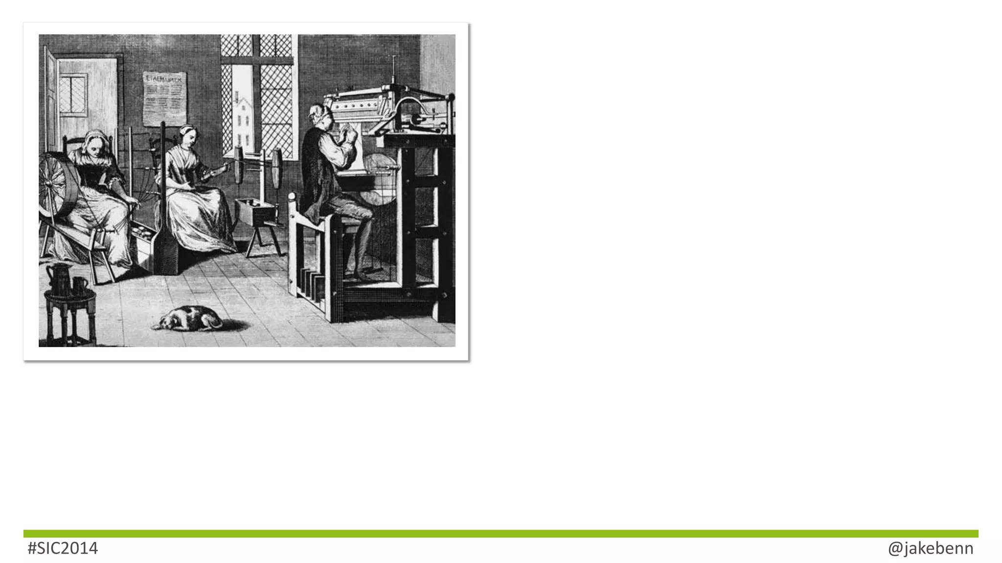 #SIC2014 @jakebenn 
 