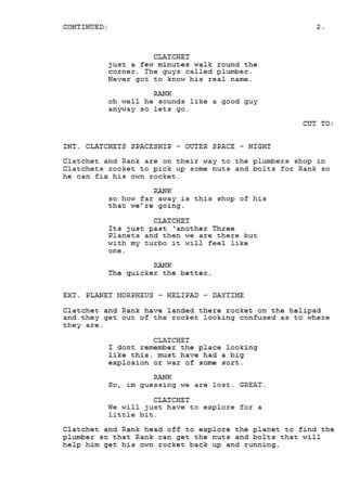 Jake Script Jake thompson script cover | DOCX