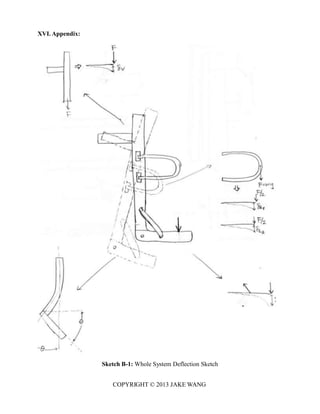 XVI. Appendix:
Sketch B-1: Whole System Deflection Sketch
COPYRIGHT © 2013 JAKE WANG
 