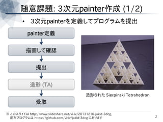 3次元図形をschemeで造ろう