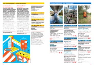 38 39
Sa | Sa 25.05 k So | Di 29.09
BASEL
Swim City
S AM Schweizerisches
Architekturmuseum
Steinenberg 7
Di, Mi, Fr | Ma, Me, Ve : 11:00 k 18:00
Do | Je : 11:00 k 20:30
Sa, So | Sa, Di : 10:00 k 17:00
Eintritt | Entrée : 12 CHF
Ermäßigt | Réduit : 8 CHF
 + 
Sa | Sa 24.08 k Di | So 20.10
SCHILTIGHEIM
Archifoto
Rétrospective |
Retrospektive
Les Halles du Scilt
15b, rue Principale
Me, Ve, Sa | Mi, Fr, Sa : 10:00 k 19:00
Di | So : 10:00 k 16:00
Entrée libre | Eintritt frei |  +   
Fr | Ve 13.09 k Mi | Me 6.11
FREIBURG
Traversées
Centre culturel français
Im Kornhaus – Münsterplatz 11
Mo k Do | Lu k Je : 9:00 k 17:30
Fr | Ve : 9:00 k 14:00
Sa | Sa : 11:00 k 14:00
Eintritt frei | Entrée libre |  + 
Sa | Sa 14.09 k Di | So 13.10
STRASBOURG
Archifoto 2019
La Chambre
4, place d’Austerlitz
Me k Di | Mi k So : 14:00 k 19:00
Entrée libre | Eintritt frei |  +   
Di | So 22.09 k Lu | Mo 4.11
STRASBOURG
Susanne Neiss –
Ingrid Rodewald
Entre matériau et mémoire |
Zwischen Erinnerung und Material
Maison Diocésaine Saint-Pierre
27, rue de Juifs
Lu k Di | Mo k So : 8:30 k 19:00
Susanne Neiss : 22.09 k 13.10
Ingrid Rodewald : 14.10 k 4.11
Entrée libre | Eintritt frei |  +   
Me | Mi 25.09 k Ma | Di 22.10
STRASBOURG
Cabanes de combat |
Hütten des Widerstands
Photographies de Philippe Graton
Fotografien von Philippe Graton
Espace Apollonia
23, rue Boecklin
Me k Ve | Mi k Fr : 11:00 k 18:00
Sa, Di | Sa, So : 14:00 k 18:00
Entrée libre | Eintritt frei |  +   
Ve | Fr 27.09 k Me | Mi 9.10
STRASBOURG
Projet scolaire | Schulprojekt
Les Cordées
ENSAS
6, boulevard du Président-Wilson
Lu k Ve | Mo k Fr : 10:00 k 13:00 +
14:00 k 17:00
Sa | Sa : 10:00 k 12:00 + 14:00 k 16:00
Entrée libre | Eintritt frei |  +   
Toutes les expositions | Alle Ausstellungen
b
Flussschwimmen, Bern, Schweiz, 2019
(„Swim City“, Basel)
© Lucía de Mosteyrín Muñoz
b
Wiederaufbau des Pont Battant, Besançon,
France, 2013
(„Traversées“, Freiburg)
© Christophe Monterlos
h
Thierry Béghin, lauréat Archifoto 2017
(« Rétrospective Archifoto », Schiltigheim)
© Thierry Béghin
À la reconquête
des espaces perdus !
Comme tous les ans, ce jeu-
concours s’adresse aux enfants et
adolescents de la région du Rhin
supérieur et vise à sensibiliser les
plus jeunes à leur environnement
et à l’espace bâti. Nous prêtons
peu d’attention au sol sur lequel
nous organisons nos sociétés
humaines. Aujourd’hui, devenu
lieu de tension et de convoitise,
il se rappelle à nous. Nous
assistons à une progression
continue des surfaces
artificialisées au détriment des
surfaces naturelles, forestières et
agricoles avec des conséquences
directes et irréversibles sur
la biodiversité et le climat.
Mais le sol aussi a ses limites !
Interrogeons-nous sur son usage !
Comment pouvons-nous réagir,
dans notre pratique et à notre
niveau, pour éviter le gaspillage
de ses ressources ?
Inscription jusqu’au 11.10
Verlorene Räume
neu erobern!
Wie jedes Jahr richtet sich die-
ser Modellbau-Wettbewerb an
Kinder und Jugendliche vom
Kindergarten bis zur Oberstufe
der Oberrheinregion und will die
jungen und jüngsten Mitbürger/
innen dazu animieren, sich mit der
gebauten Umwelt auseinanderzu-
setzen. Wir achten nur wenig auf
den Boden, auf dem wir unsere
Gesellschaft errichten. Heute ist
er Gegenstand von Spannungen
und Konflikten. Auf Kosten natür-
licher und landwirtschaftlicher
Flächen wird immer mehr ver-
siegelte Fläche geschaffen, was
direkte und unumkehrbare Folgen
für die Biodiversität und unser
Klima hat. Aber unsere Flächen
sind begrenzt und ihre Nutzung
muss zukünftig infrage gestellt
werden. Welche Antworten kann
jeder von uns in Praxis und Alltag
auf die Verschwendung unserer
Flächen finden?
Anmeldung bis zum 15.10
Renseignements et inscription |
Auskünfte und Anmeldung
MEA | EA
+33 (0)3 88 22 56 70
contact@ja-at.eu
Lu | Mo 25.11 k Ma | Di 7.01
STRASBOURG
ENSAS
6-8, boulevard du Président Wilson
Sa | Sa 7.12 k Ve | Fr 10.01
COLMAR
Pôle Média-Culture Edmond-Gerrer
1, rue de la Montagne Verte
Do | Je 5.12 k So | Di 15.12
MANNHEIM
Kunsthalle
Friedrichsplatz 4
Les lieux et les dates pour
les expositions à Baden-Baden,
Karlsruhe, Mulhouse, Offenburg,
Sélestat et Wissembourg pourront
être consultés sur www.europa-
archi.eu à partir du mois de
septembre.
Die Orte und Daten für die
Ausstellungen in Baden-Baden,
Karlsruhe, Mulhouse, Sélestat
und Wissembourg können Sie ab
September auf unserer Internetseite
www.europa-archi.eu finden.
Jeu-concours élèves | Schülerwettbewerb
© VincentGodeau
 