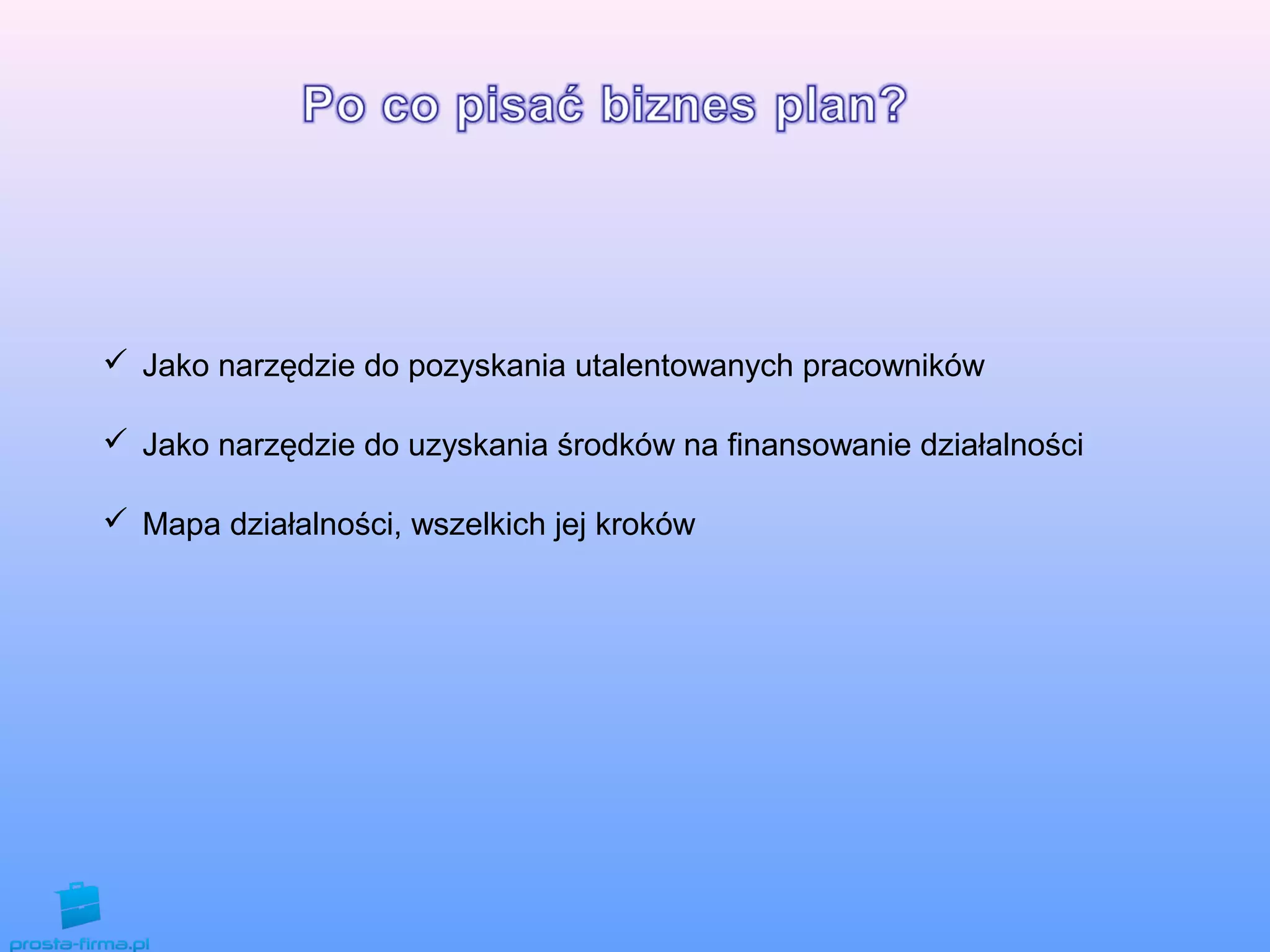 Jak Napisać Plan Rozbiórki Budynku Jak napisac biznes plan | PPT
