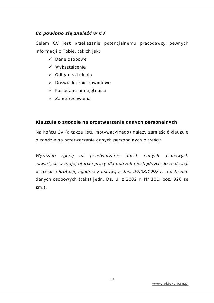Jak Napisać Cv I List Motywacyjny
