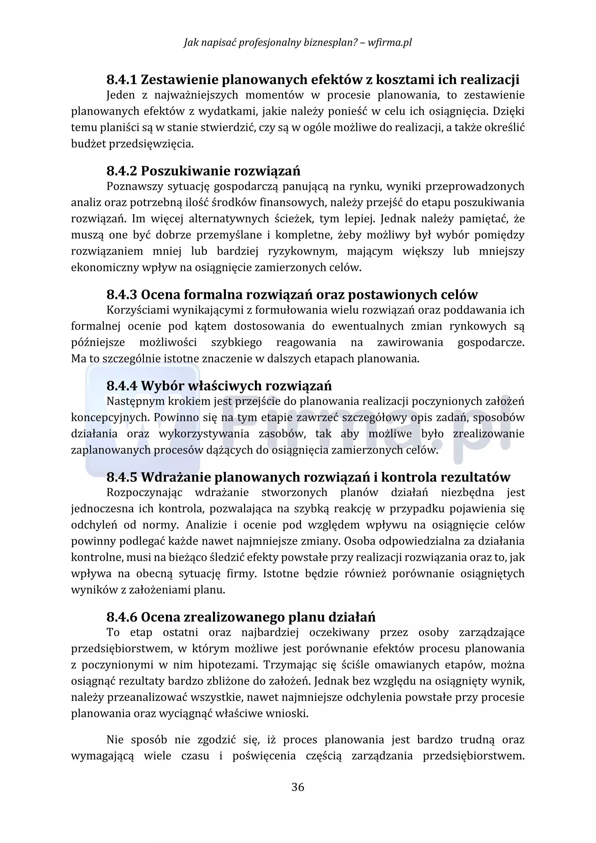 Jak napisać profesjonalny biznesplan | PDF