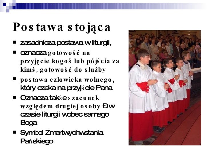 Znaki I Postawy Liturgiczne Są świadectwem Jak Nas Widzą O Postawach