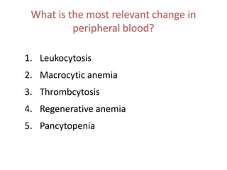 Peripheral blood count