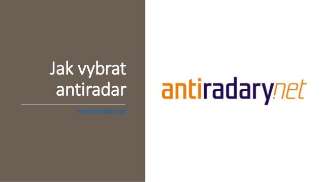 Jak vybrat antiradar antiradary.net