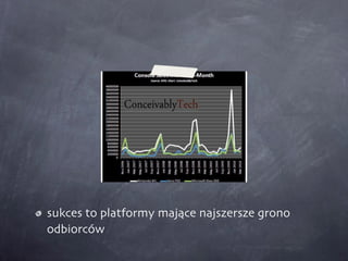 sukces to platformy mające najszersze grono odbiorców 