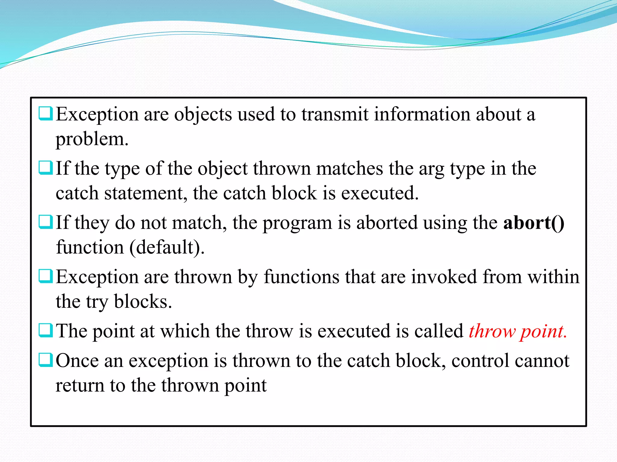 Exception Handling in Java | PPTX