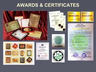 AWARDS & CERTIFICATES

 