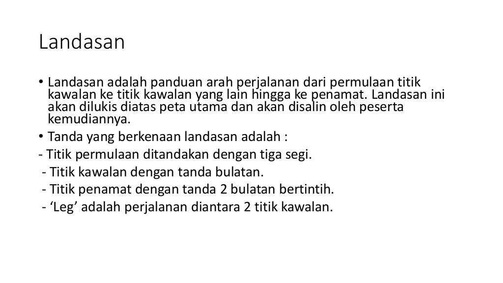 jalan lasak dan pandu arah