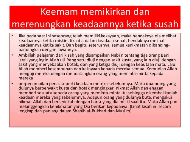 Jalan menuju bersyukur