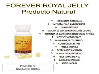 FOREVER ROYAL JELLY Producto NaturalHORMONAS NATURALES