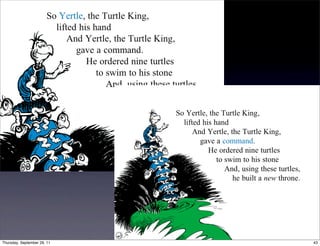 Thursday, September 29, 11   43
 