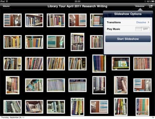 Thursday, September 29, 11   74
 