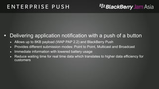 BlackBerry Enterprise Server 10 
Free 60 days trial (20 User Licenses) 
WWW.BES10.COM 
partners.blackberry.com 
 