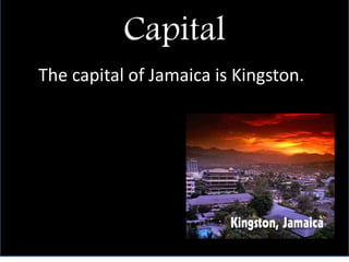 Capital
The capital of Jamaica is Kingston.
 