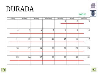 DURADA
AGOST
 