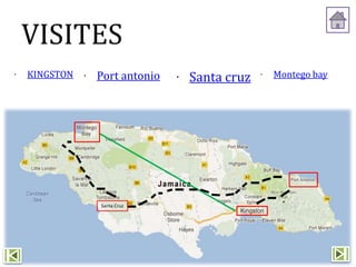 VISITES
Santa Cruz
∙ KINGSTON ∙ Port antonio ∙ Santa cruz ∙ Montego bay
 