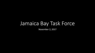 Jamaica Bay Task Force
November 2, 2017
 