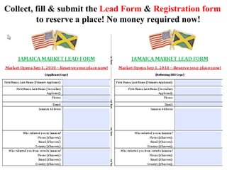 Collect, fill & submit the  Lead Form  &  Registration form  to reserve a place! No money required now! 