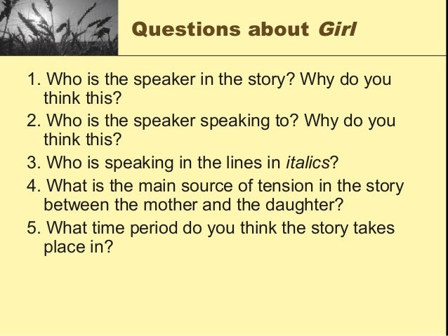 Essay In English Language Girl By Jamaica Kincaid Sample Essay For High School Students also Health And Social Care Essays Jamaica Kincaid Girl Essay Paper Generator