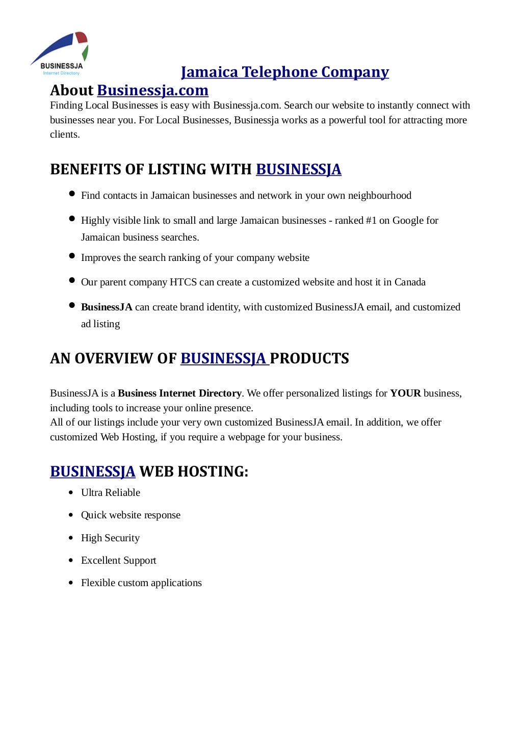 Jamaica Telephone Company