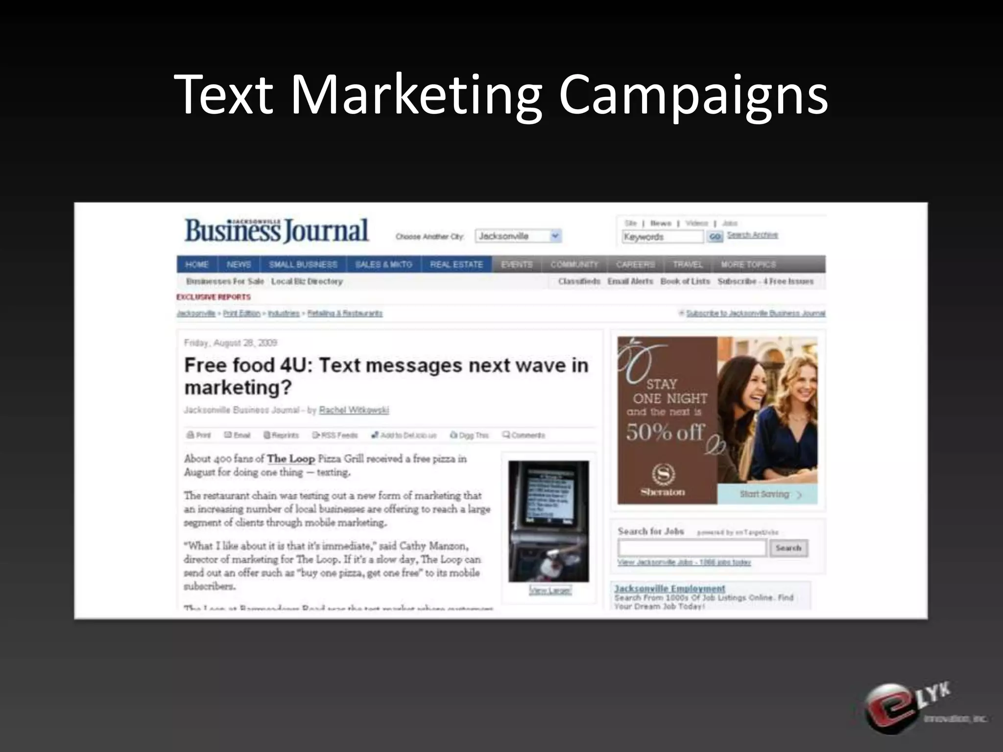 Text Marketing Campaigns