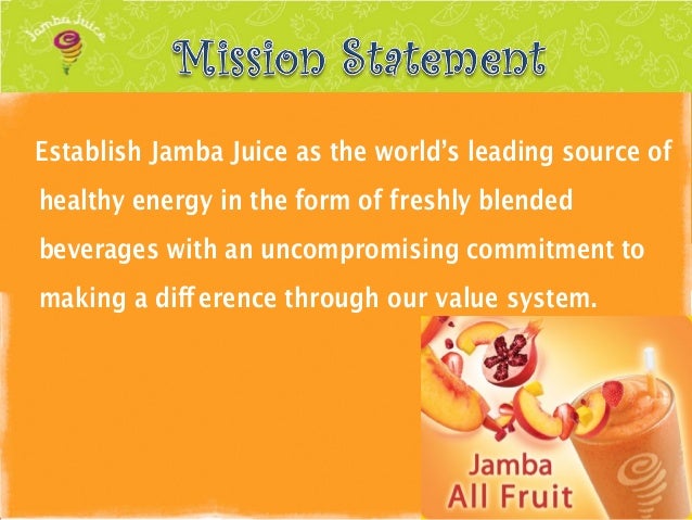 Jamba Juice Analysis And Expansion Project Power Point