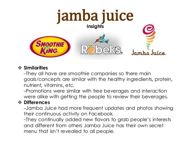 Jamba Juice Swot Analysis Jamba Juice Swot Analysis