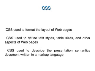 CSS ,[object Object]