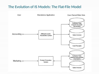 The Evolution of IS Models: The Flat-File Model
 