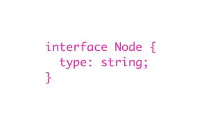 interface Node {
type: string;
}
 