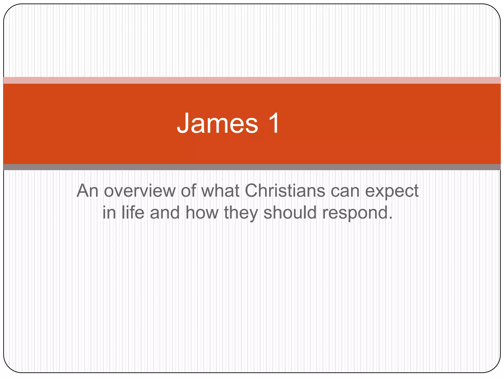 James 1:1-18 | PPTX