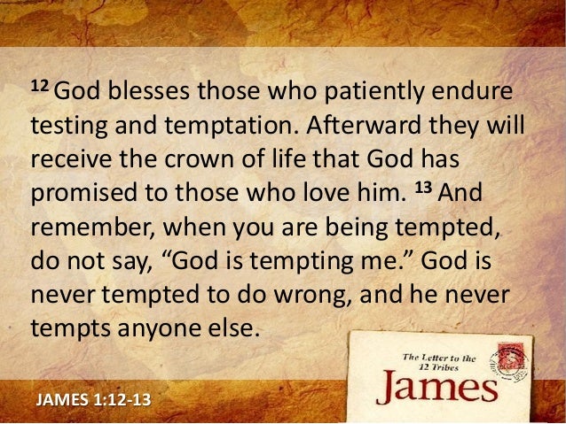 James 1v12 18 Faith And Temptation