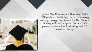 Jim Rosemann James Alec Rosemann - A Criminology Student At USF | PDF
