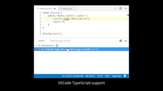 VSCode TypeScript support
 