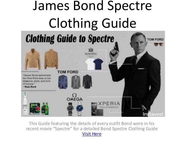 James Bond Spectre Clothing Guide