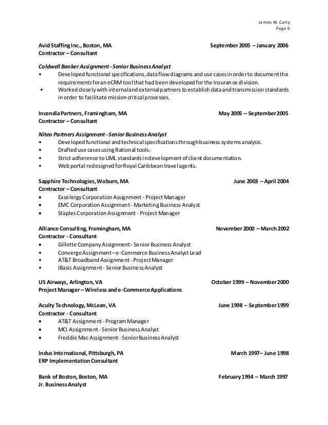 james carty text based resume may 2016 text based resumes