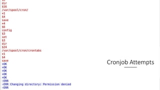 @laceworklabs
Cronjob Attempts
 