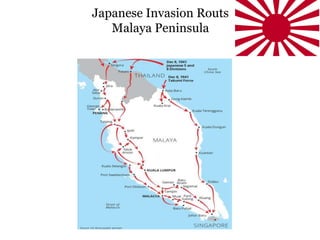 Japanese Invasion Routs
Malaya Peninsula
 