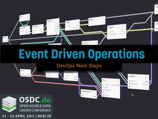 Event Driven Operations
DevOps Next Steps
 